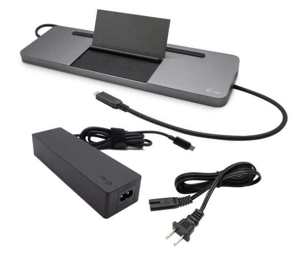 I-TEC USB-C Metal Ergonomic 4K 3x Display Dock PD 85W + Zasilacz C31FLATPRO100 - 1278578 - zdjęcie 4